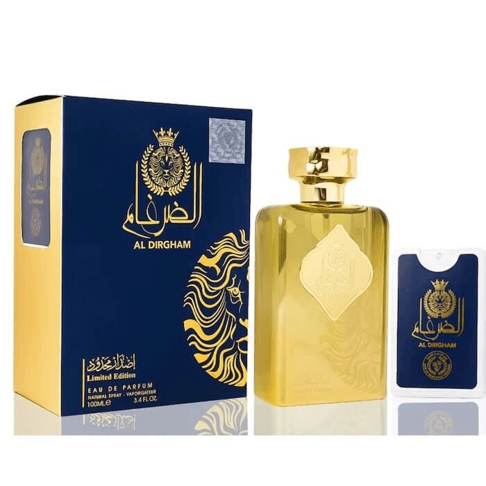 Ard Al Zaafaran Al Dirgham Limited Edition EDP 100ml bottle and packaging
