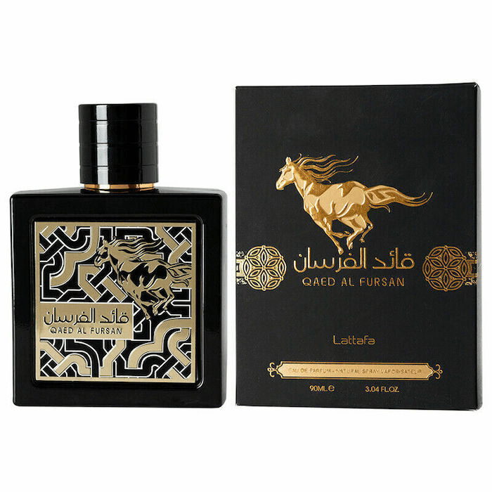 Qaed Al Fursan Perfume 90ml White — bottle and packaging