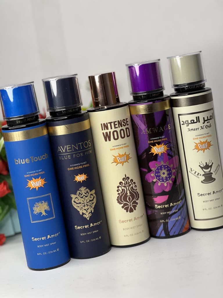 Secret Amour Body Mist — scent lineup